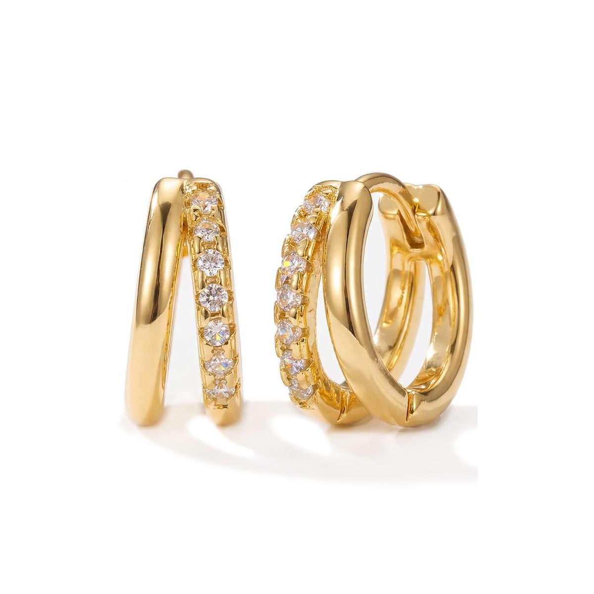 Dainty 14K Gold Hoop Earrings