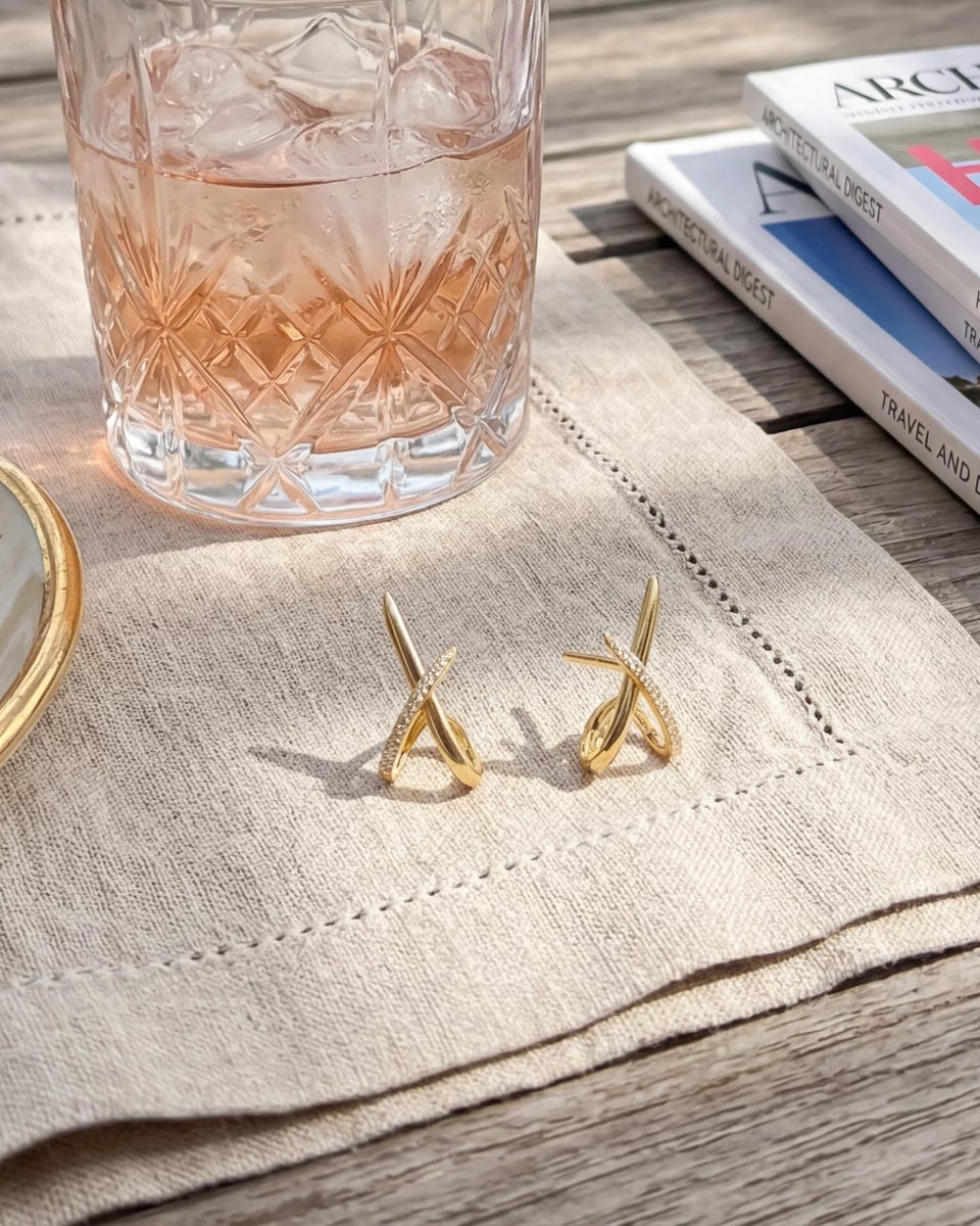 Dainty 14K Gold Stud Earrings – photo 5