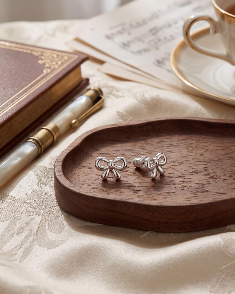 Trendy Silver Stud Earrings – photo 5