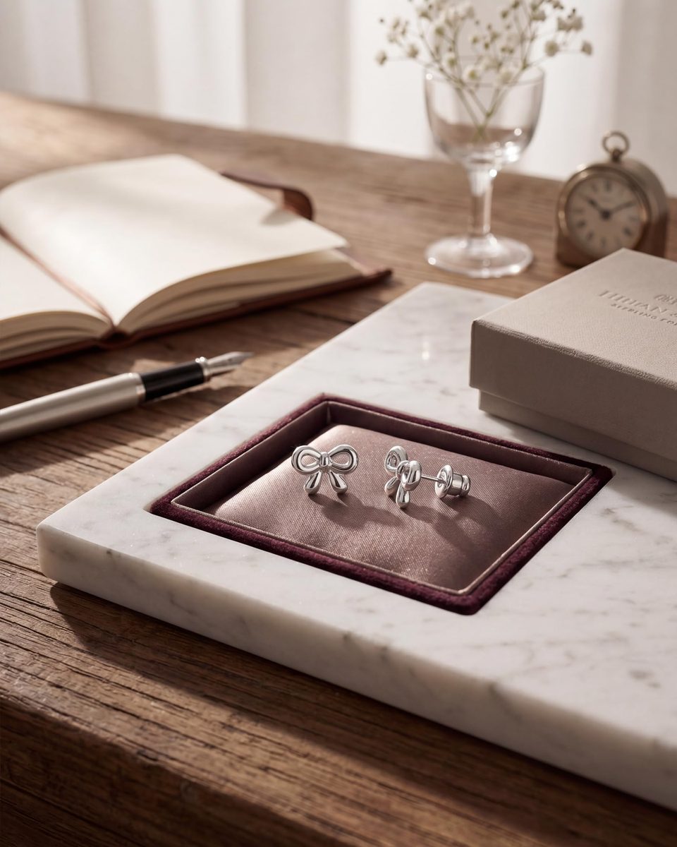 Trendy Silver Stud Earrings – photo 6