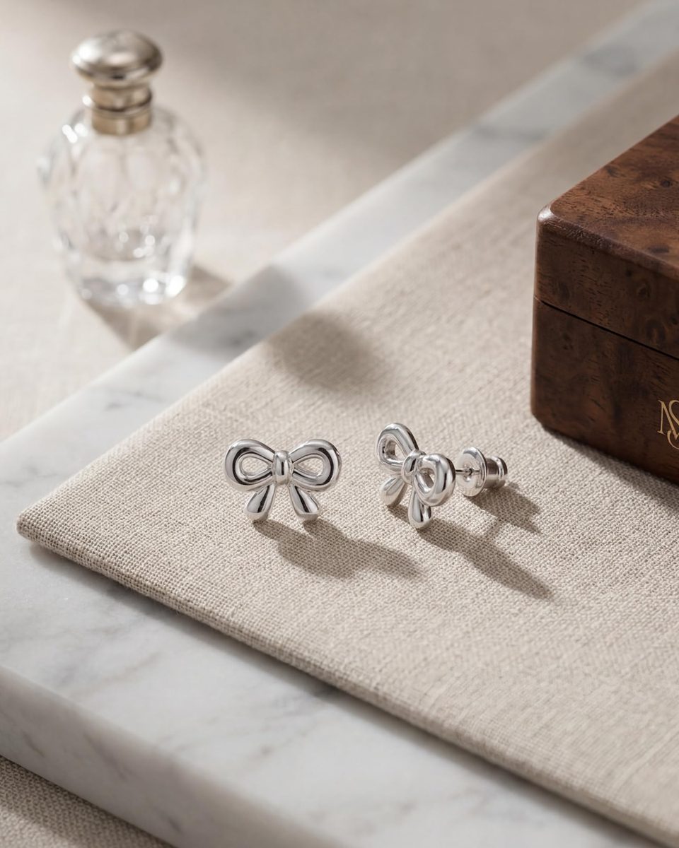 Trendy Silver Stud Earrings – photo 9