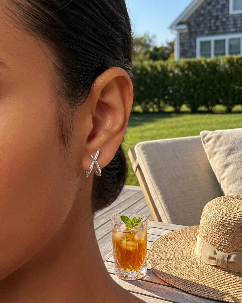 Trendy Silver Stud Earrings – photo 8