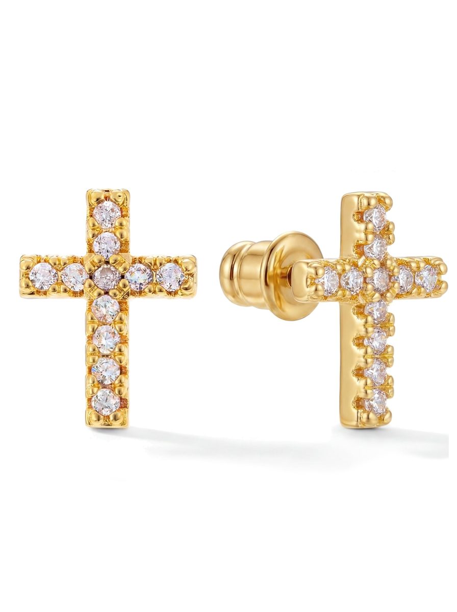 Dainty 14K Gold Stud Earrings