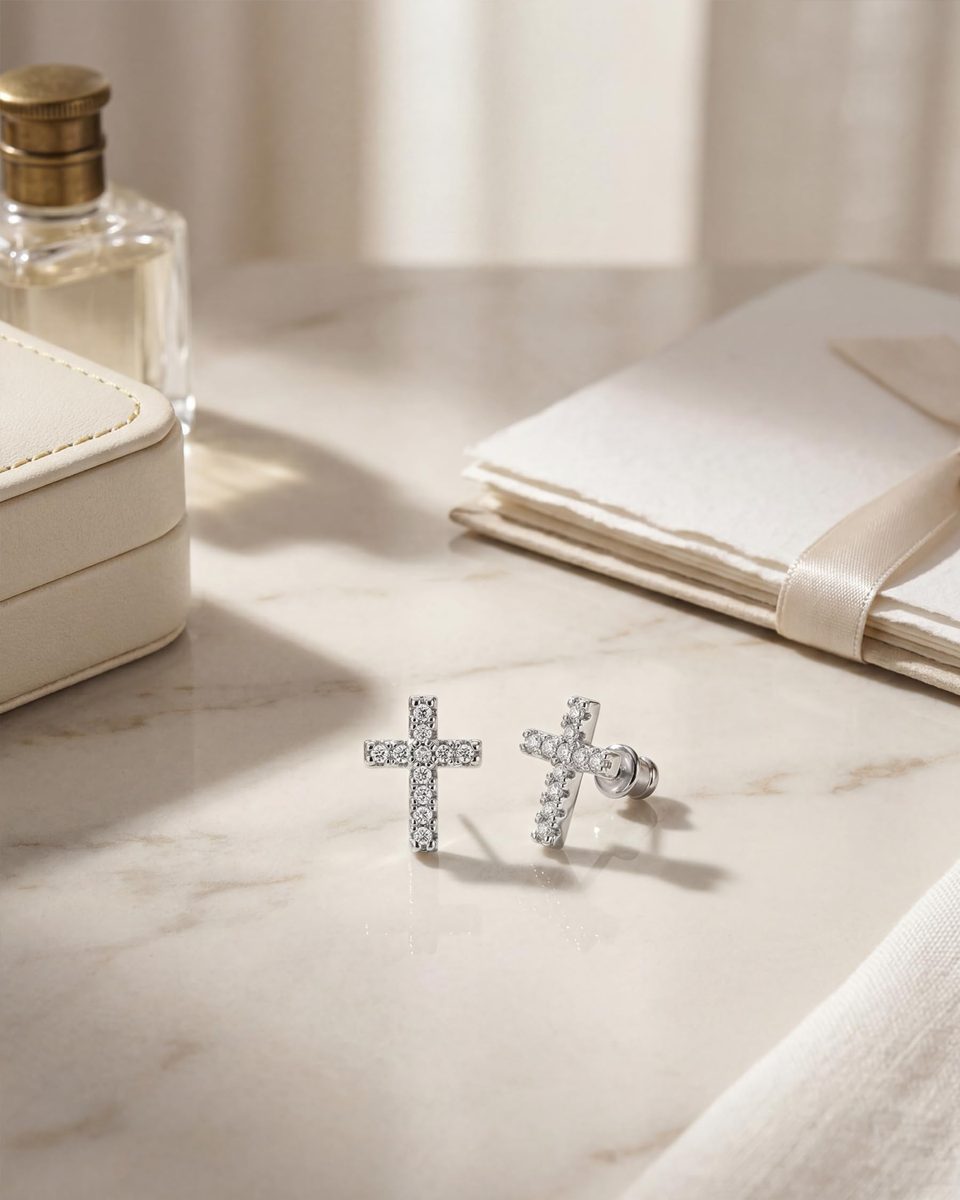 Trendy Silver Stud Earrings – photo 5