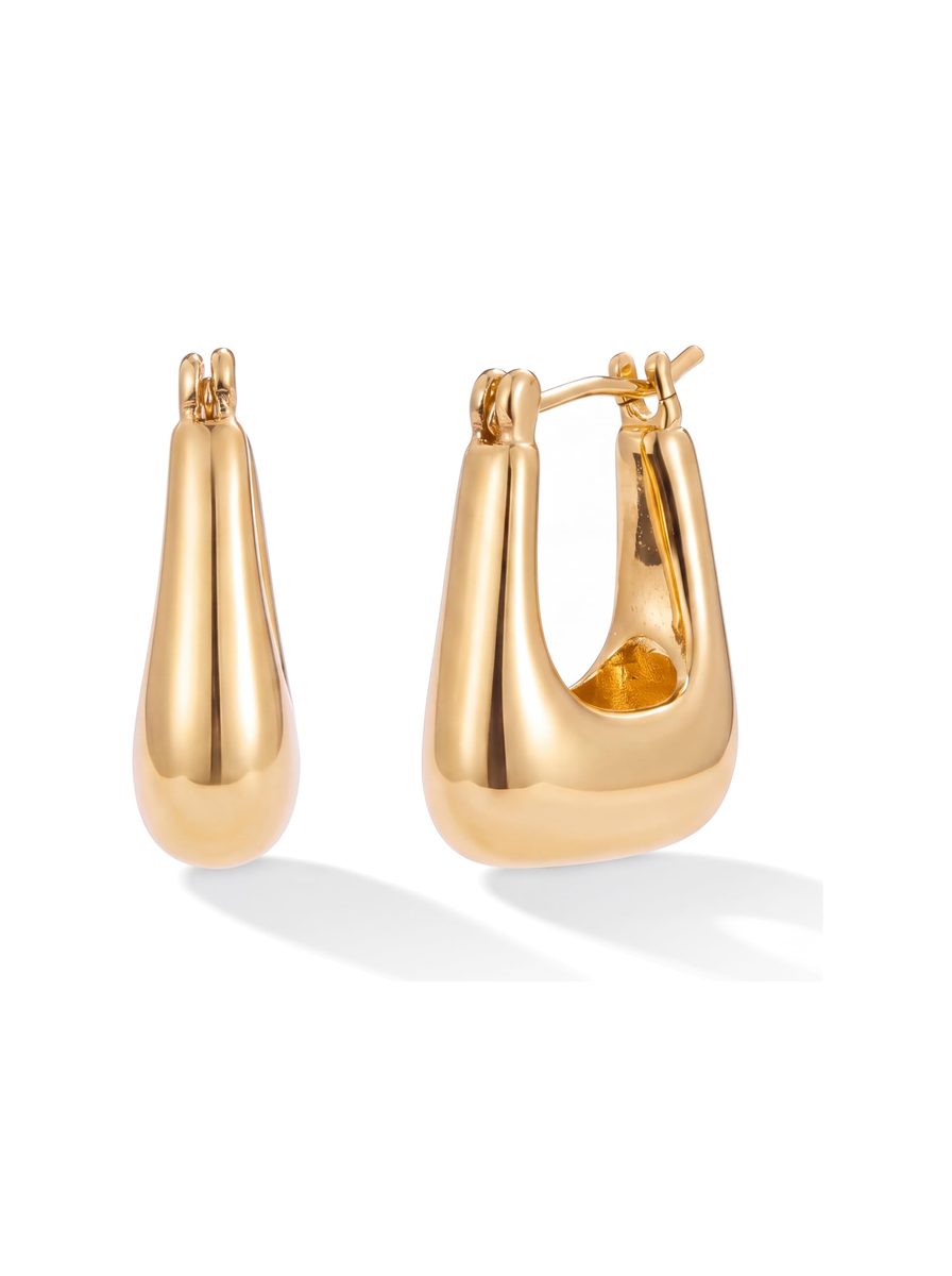 Dainty 14K Gold Hoop Earrings