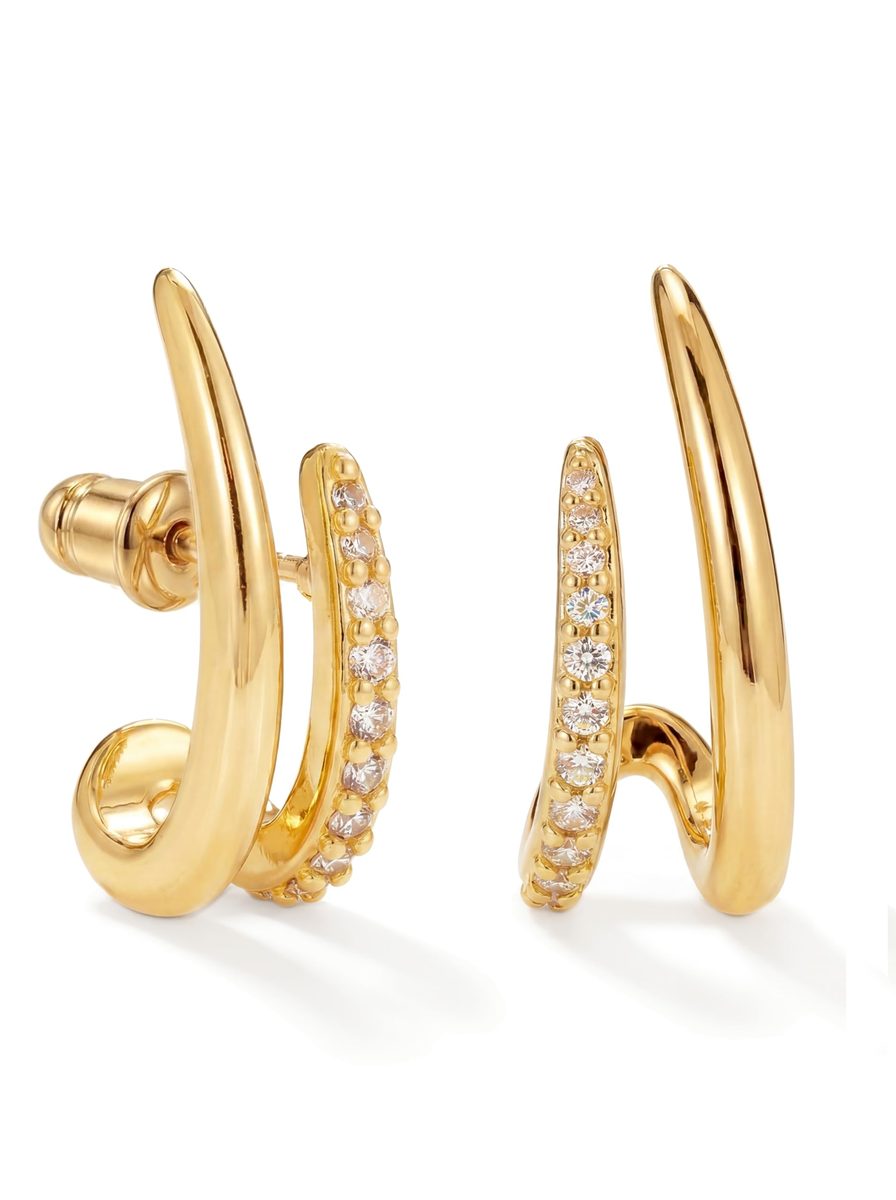 Dainty 14K Gold Stud Earrings