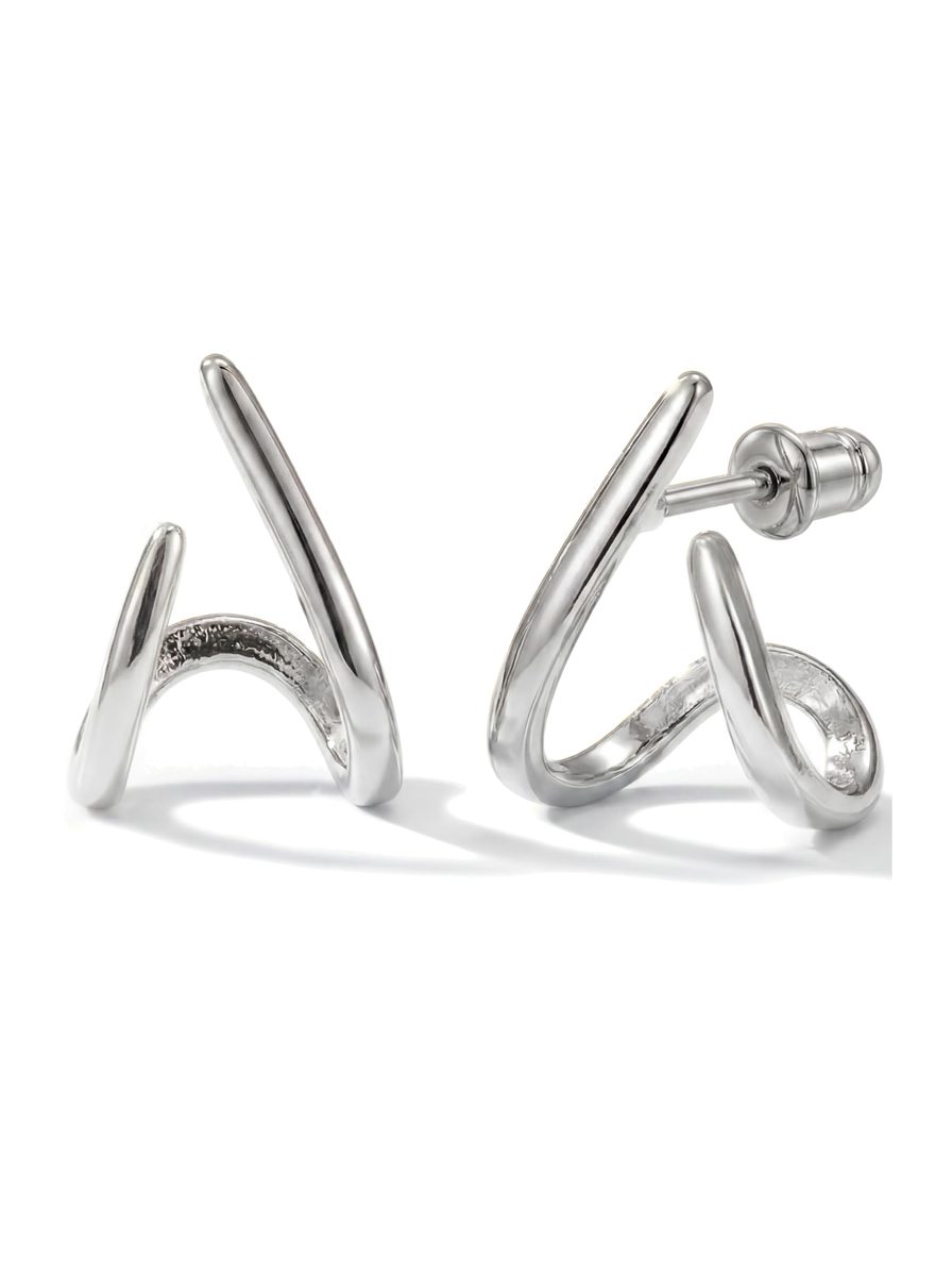Dainty Silver Stud Earrings