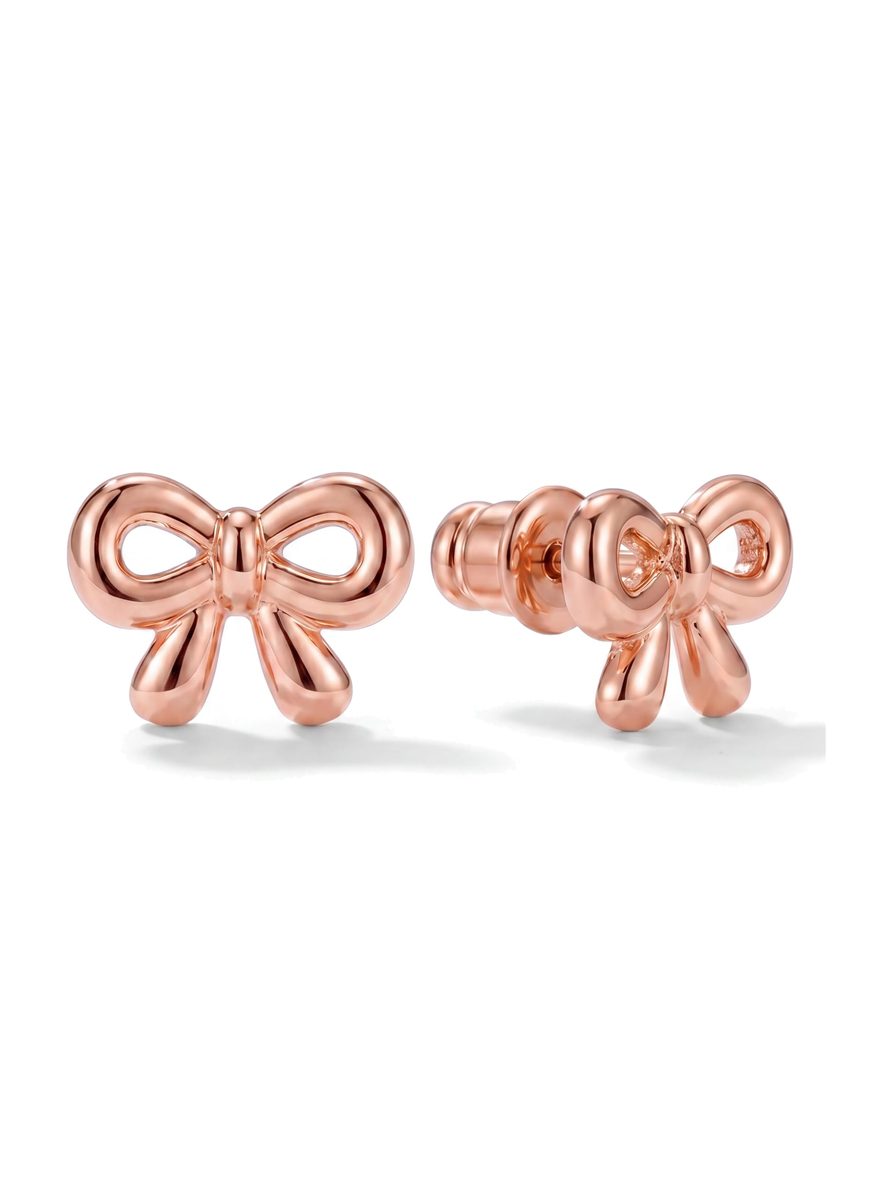 Trendy Rose Gold Stud Earrings