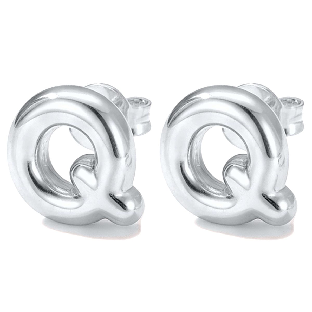 Trendy Silver Stud Earrings