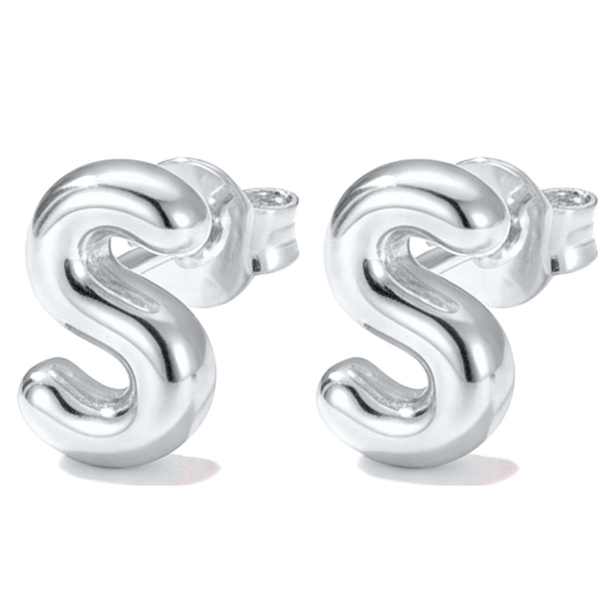 Trendy Silver Stud Earrings