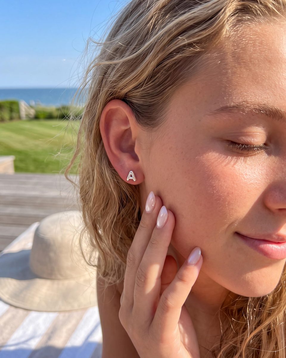 Trendy Silver Stud Earrings – photo 2