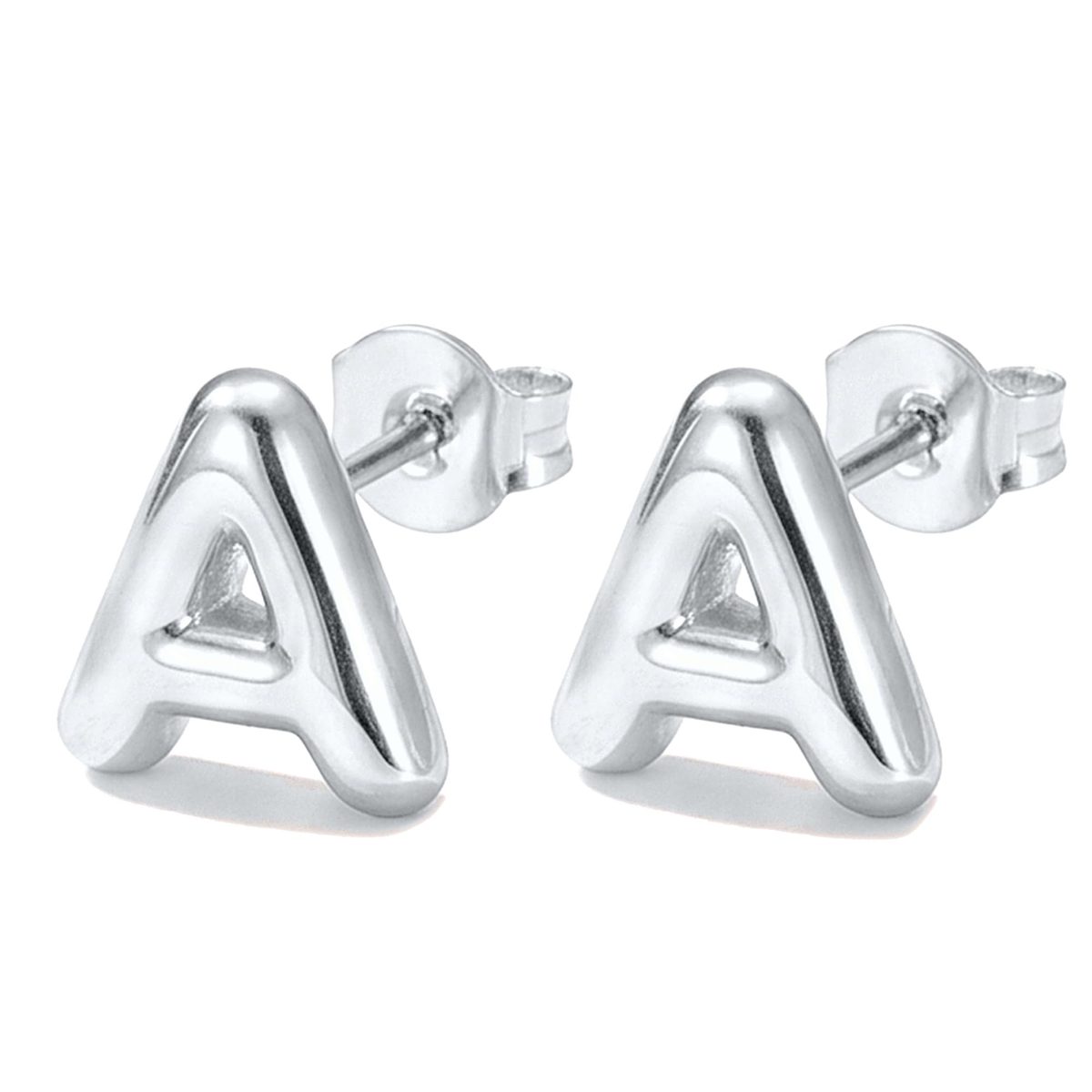 Trendy Silver Stud Earrings