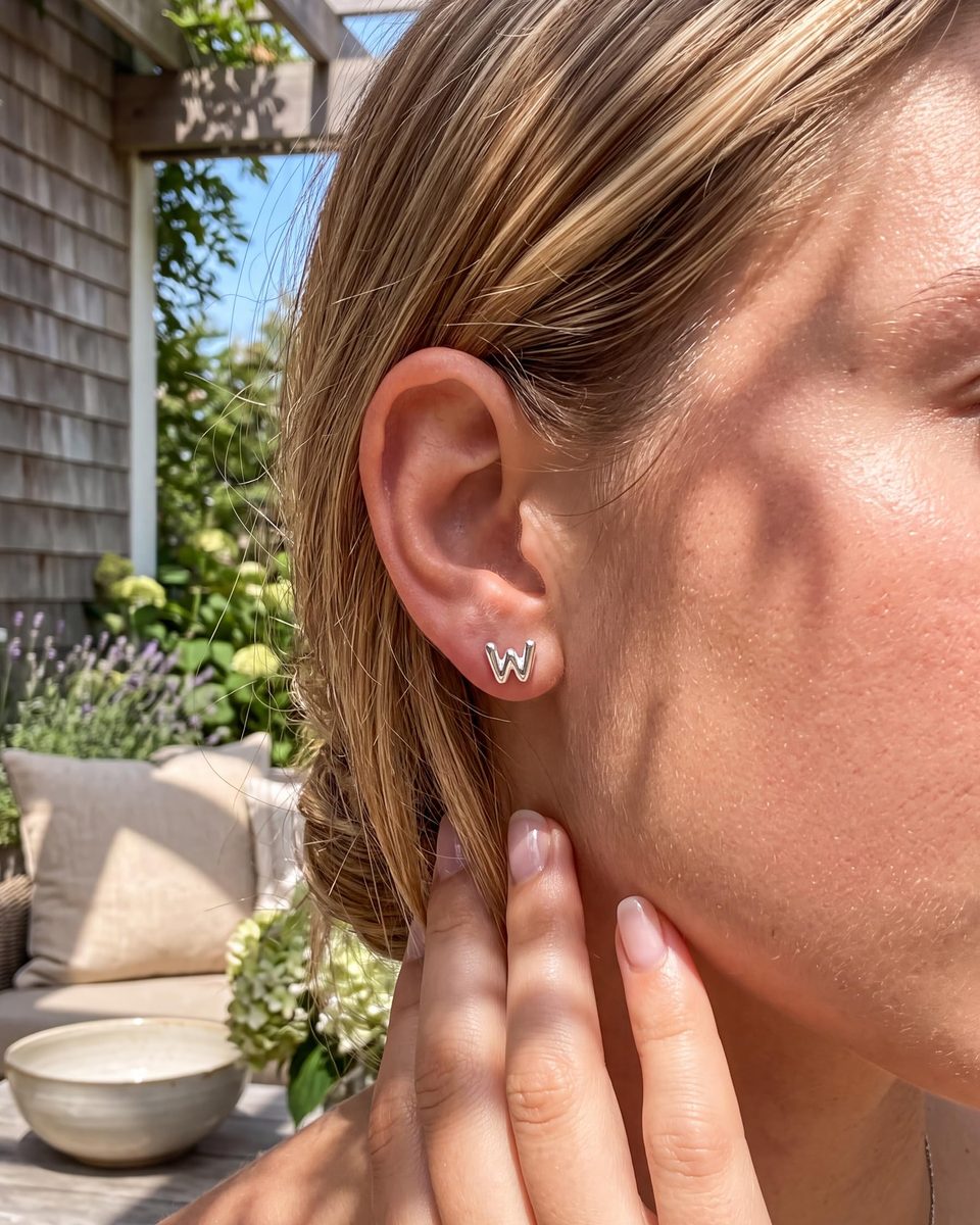 Trendy Silver Stud Earrings – photo 4