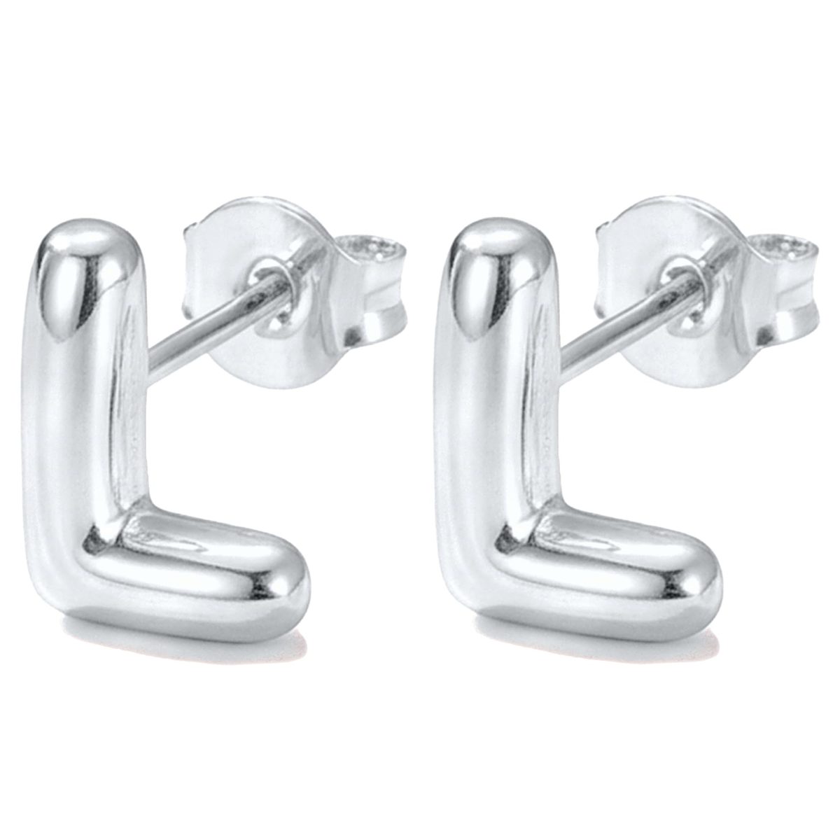 Trendy Silver Stud Earrings