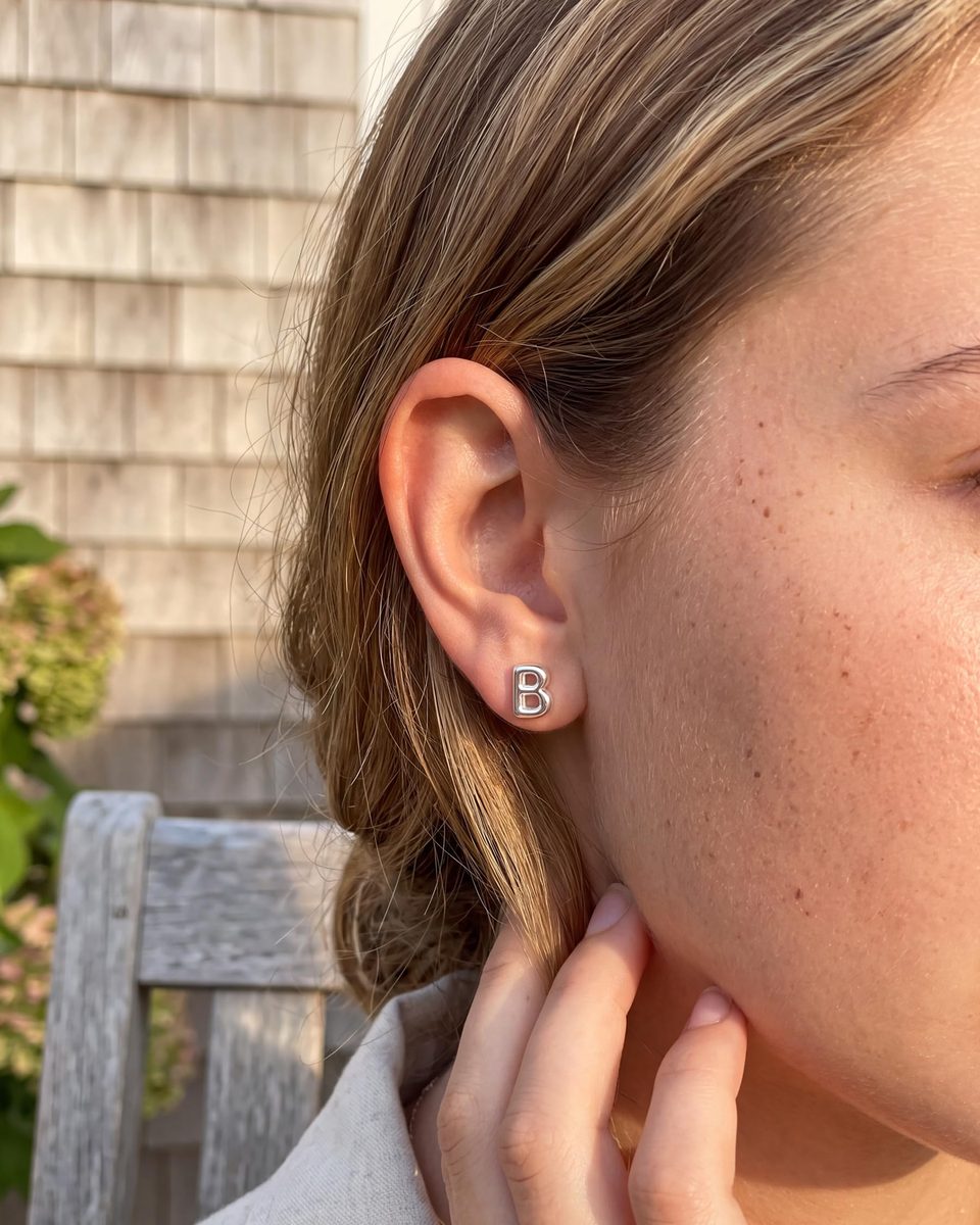 Trendy Silver Stud Earrings – photo 3
