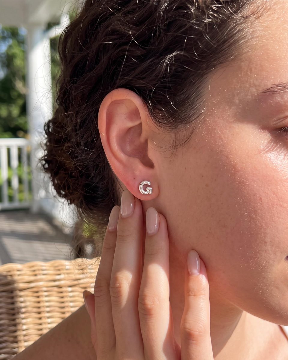 Trendy Silver Stud Earrings – photo 8