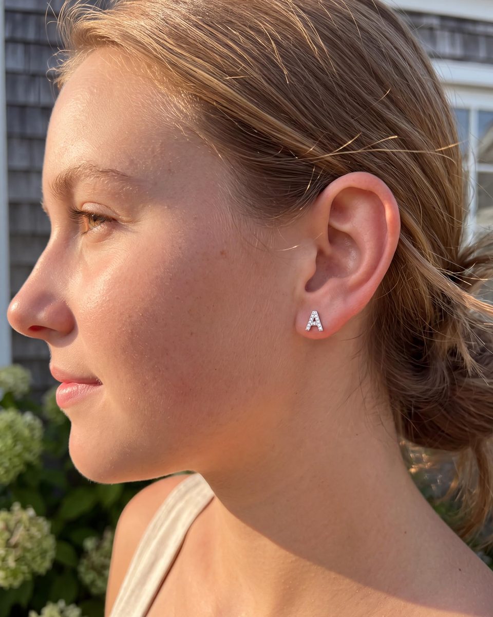 Trendy Silver Stud Earrings – photo 3