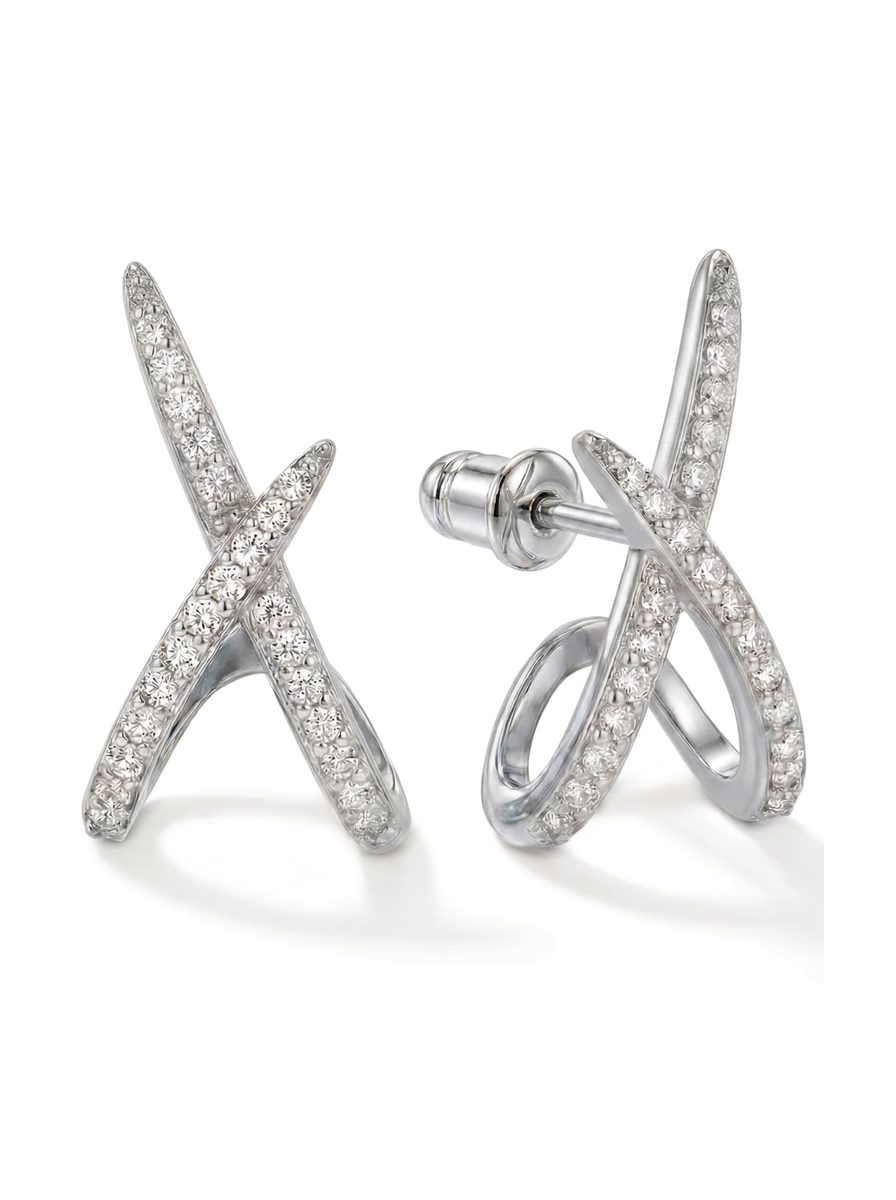 Trendy Silver Stud Earrings