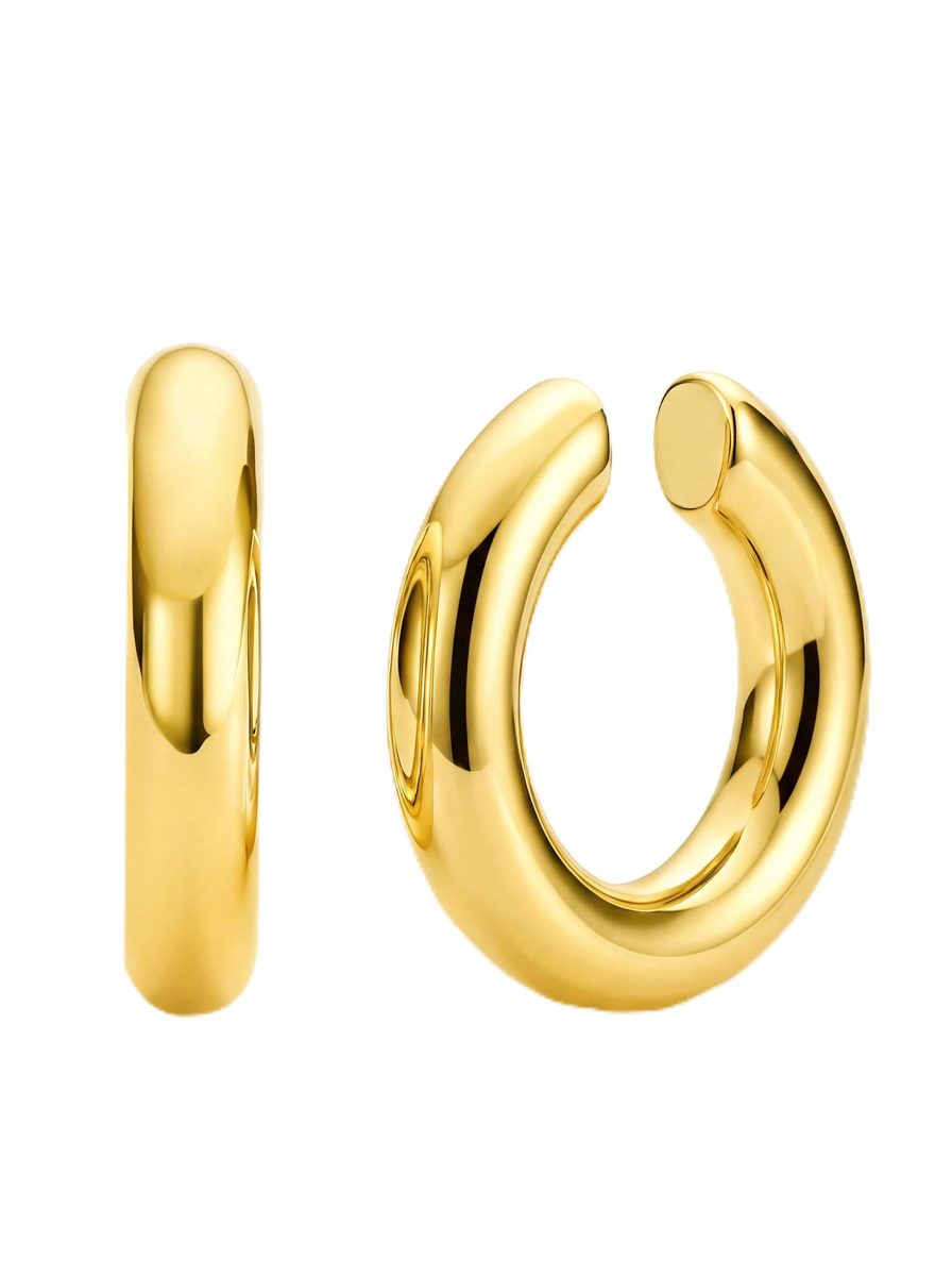 Trendy Gold Ear Cuff Earrings