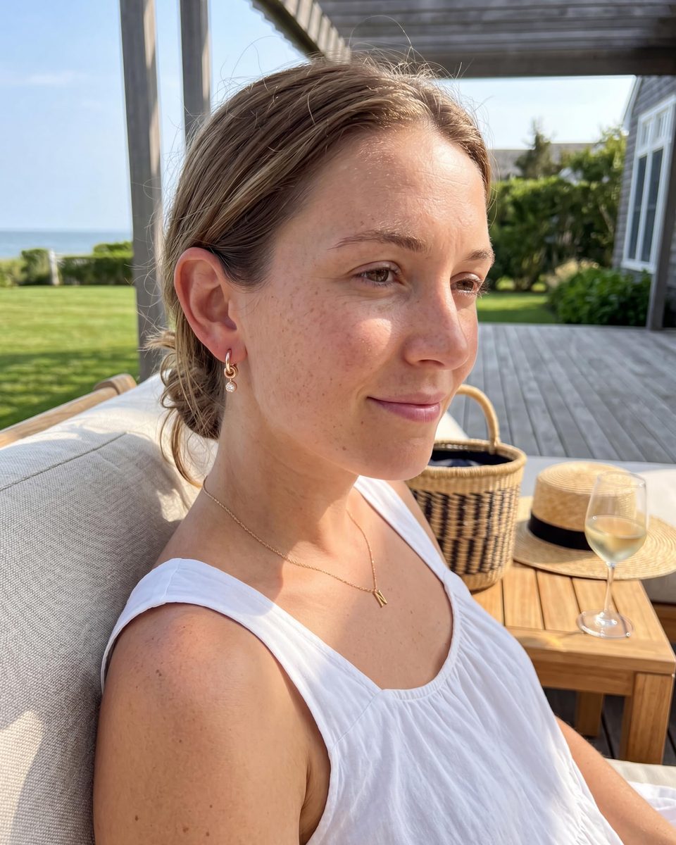 Trendy Rose Gold Huggie Earrings – photo 7