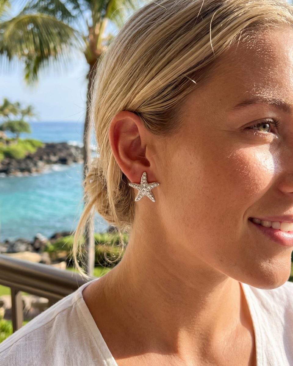 Dainty Silver Stud Earrings – photo 8