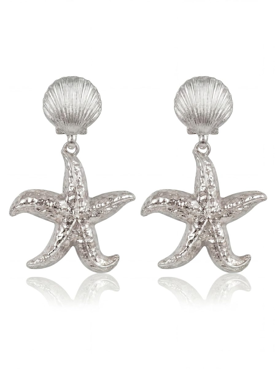 Trendy Silver Dangle Earrings