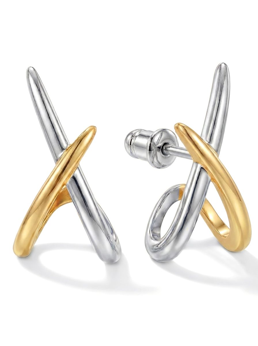 Trendy Silver Stud Earrings
