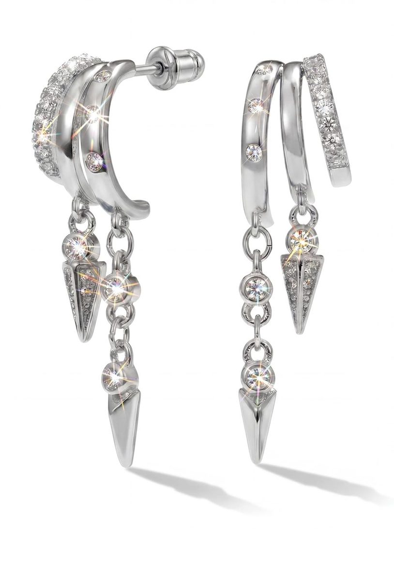 Dainty Silver Huggie Earrings