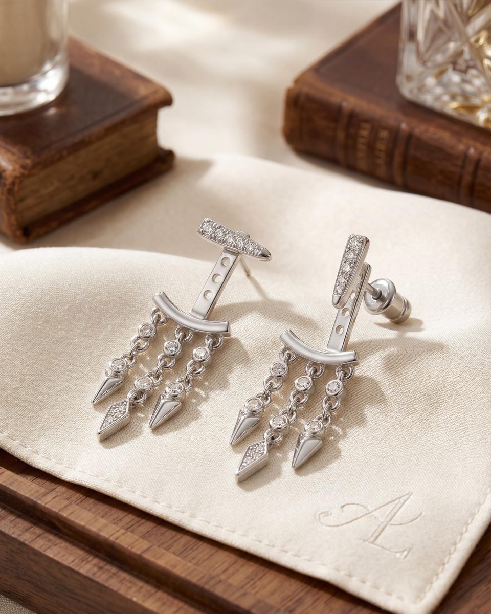Trendy Silver Stud Earrings – photo 6