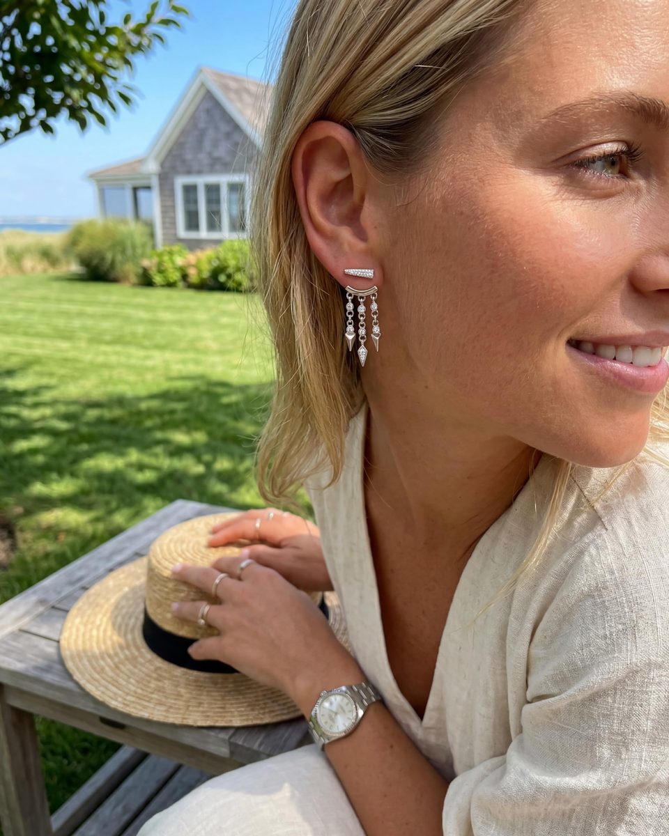 Trendy Silver Stud Earrings – photo 8
