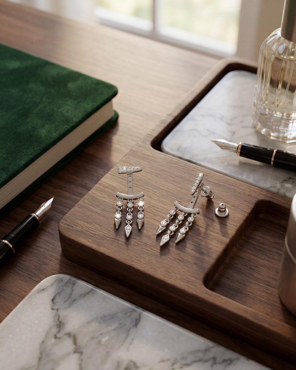 Trendy Silver Stud Earrings – photo 9