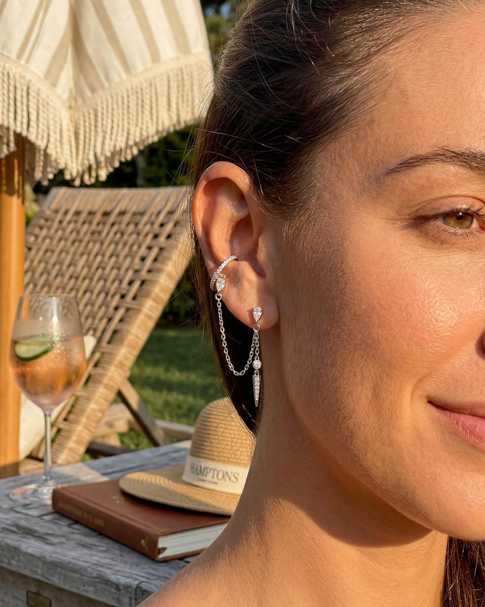 Trendy Silver Ear Cuff Earrings – photo 2