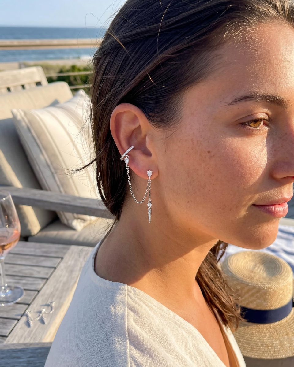 Trendy Silver Ear Cuff Earrings – photo 7