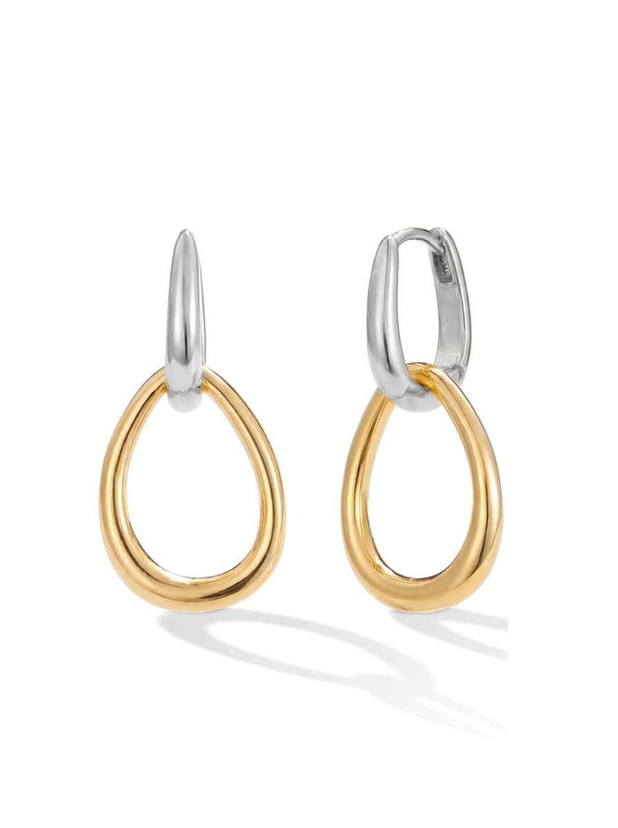 Trendy 14K Gold Dangle Earrings