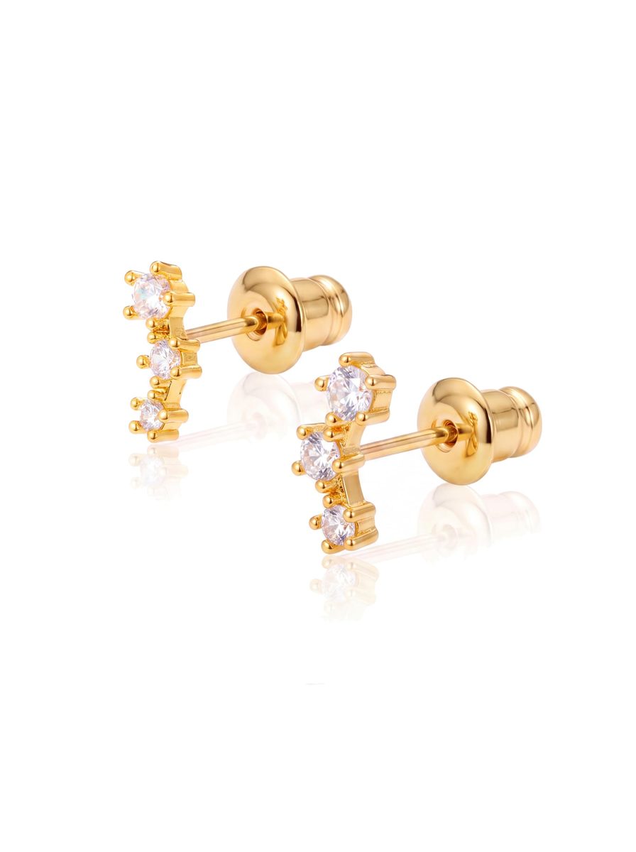Dainty 14K Gold Stud Earrings