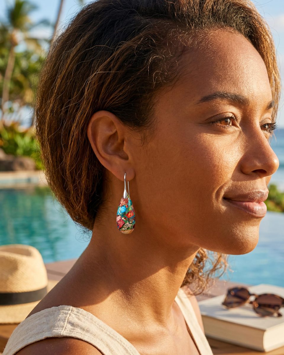 Trendy Silver Dangle Earrings – photo 8