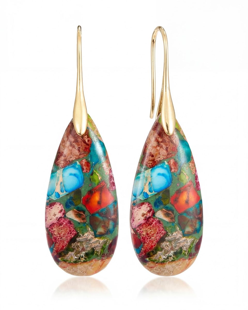 Trendy 14K Gold Dangle Earrings