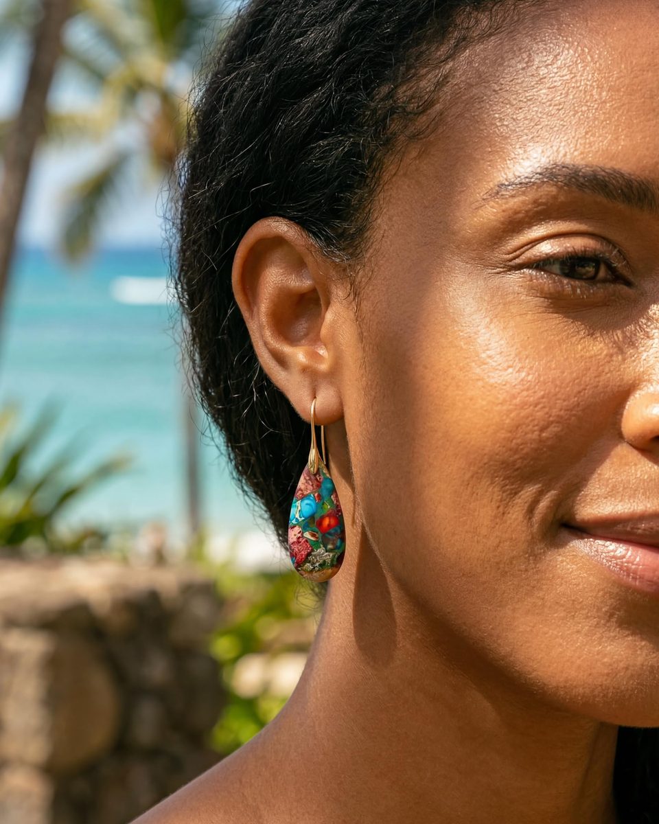 Trendy 14K Gold Dangle Earrings – photo 2
