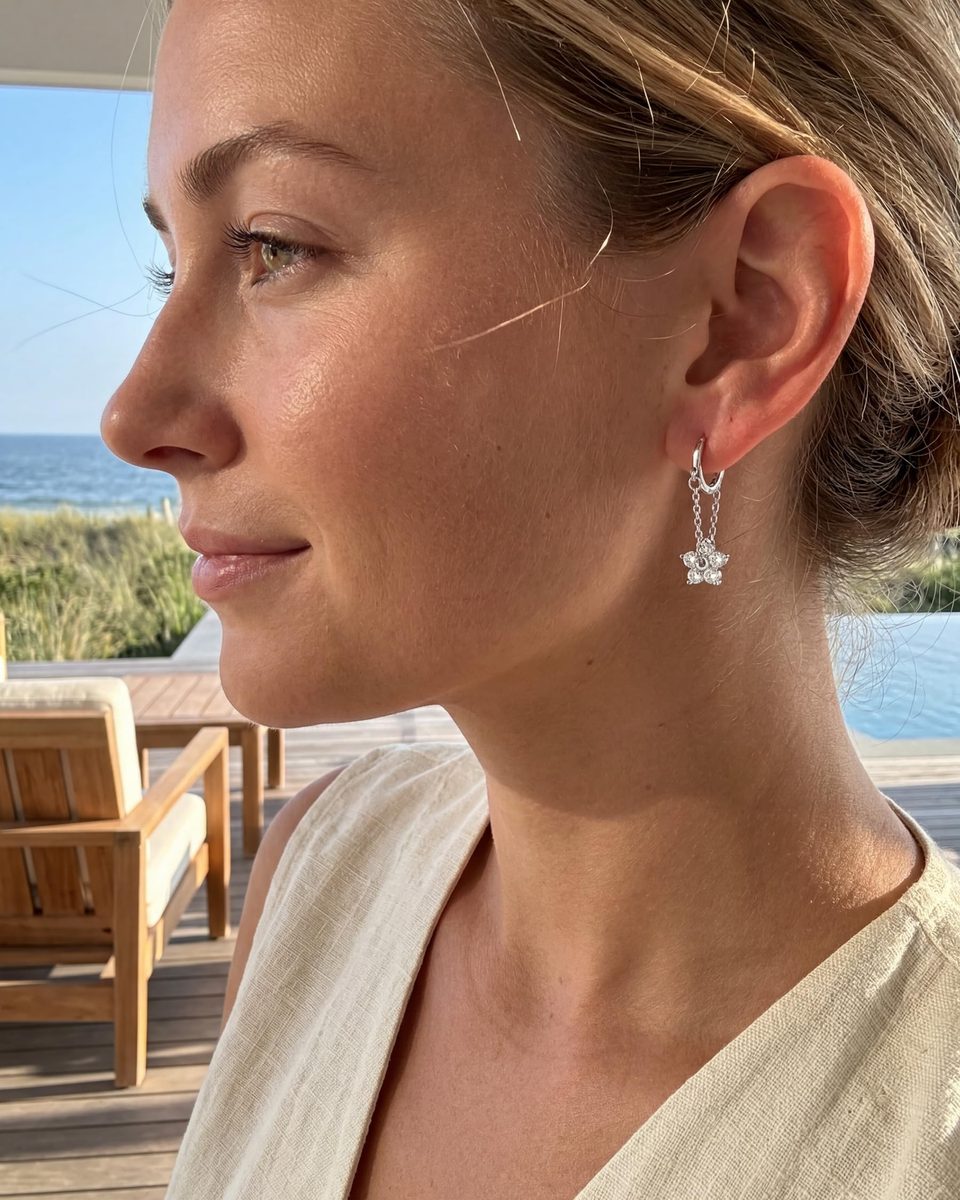 Trendy 14K Gold Huggie Earrings – photo 4