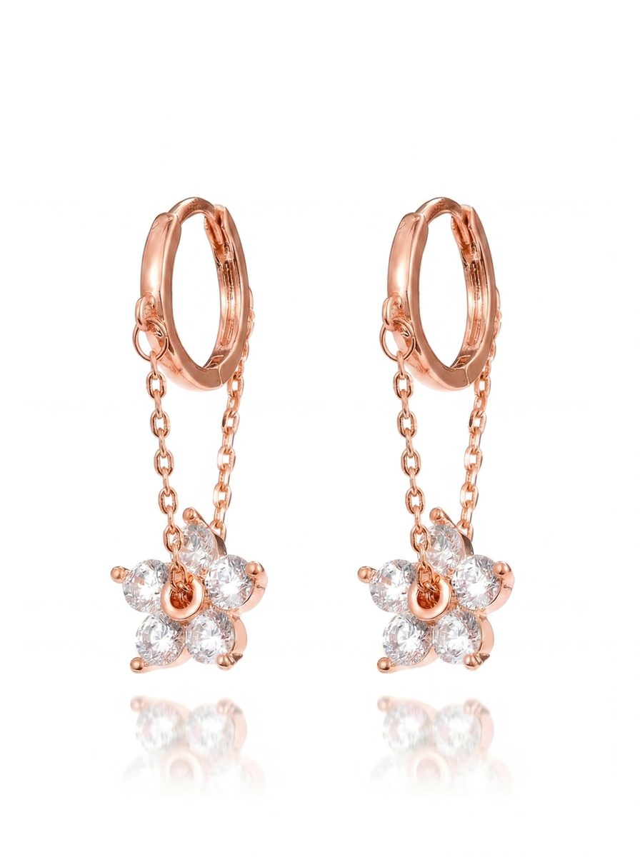 Trendy 14K Gold Huggie Earrings