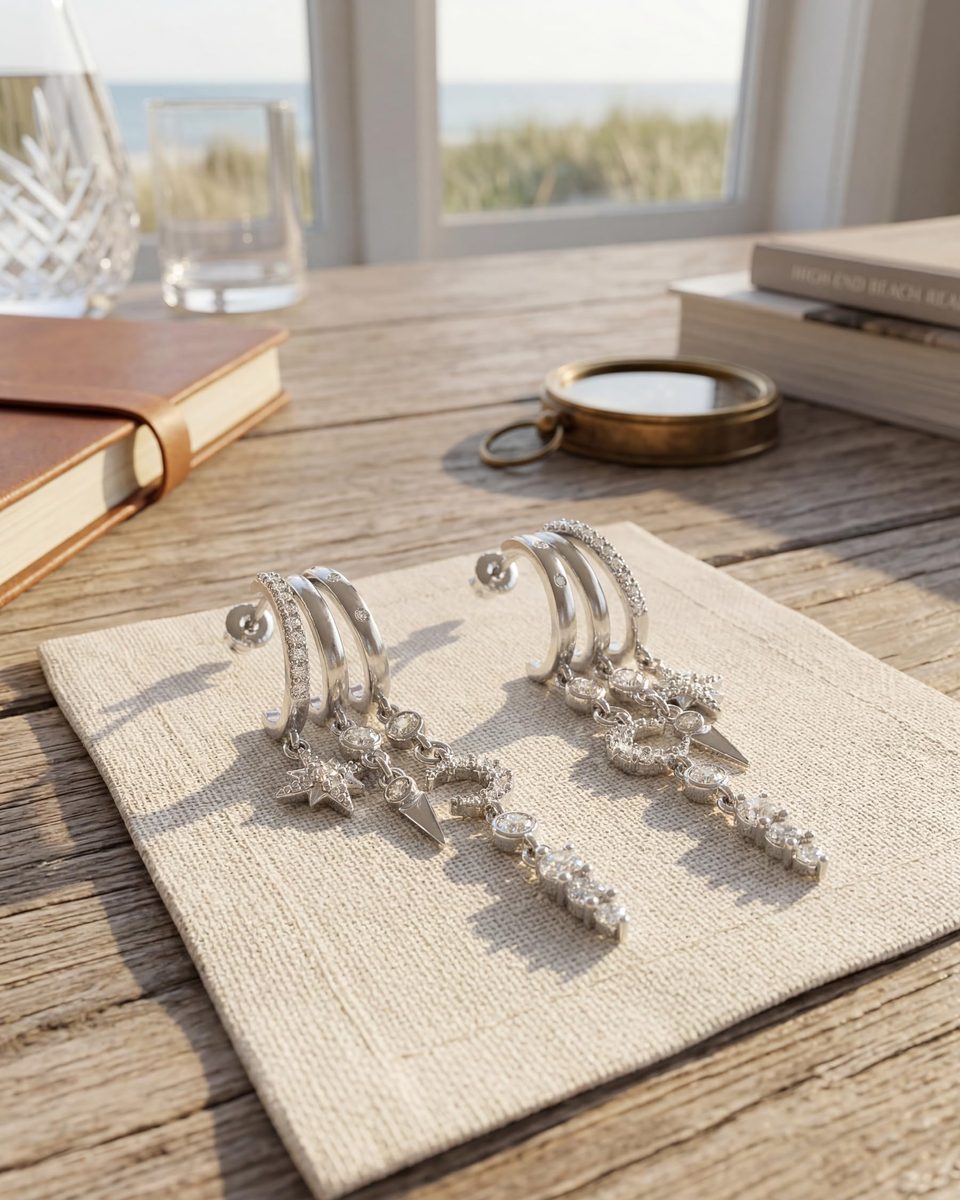 Trendy Silver Huggie Earrings – photo 8